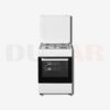 Aragaz Samus SM662AENS, 4 Arzătoare Gaz, Cuptor electric, 56L, 7 Funcții, Timer, Alb