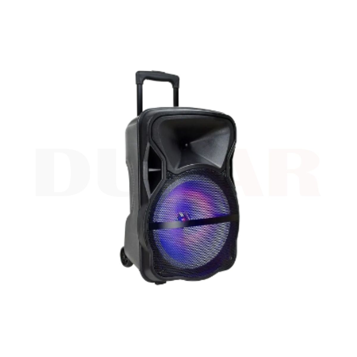 Boxă portabilă iluminată 50W USB/SD/BT/FM Boxă portabilă iluminată 50W USB/SD/BT/FM DUMAR