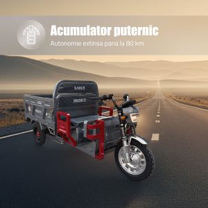 Triciclu cargo electric SAMUS HOUSTON 25-1.5 72V45Ah pentru transport marfă