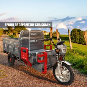 Triciclu cargo electric SAMUS HOUSTON 25-1.5 72V45Ah pentru transport marfă