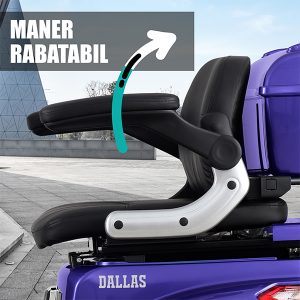 triciclu electric 3 roți Samus Dallas albastru